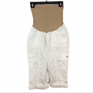 Motherhood maternity cropped cargo pants